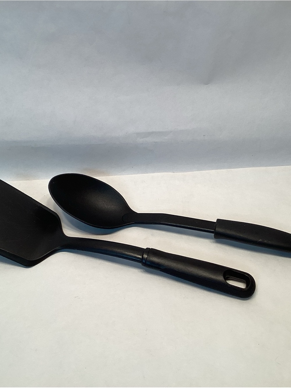 2 Nylon Utensils Turner Solid Heat Spoon Heat Resistant Kitchen Spatula 12” USA